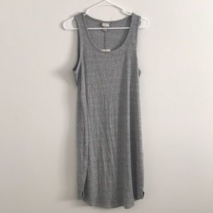 NWT L Grey Knit Tank Dress